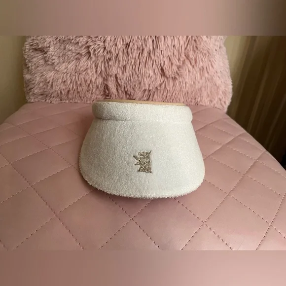 Juicy Couture VERY RARE Vintage NWOT Terry Cloth White Sun Visor 🤍